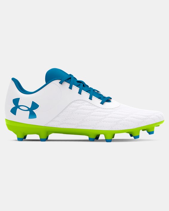 Boys' UA Magnetico Select 3 FG Jr. Football Boots, White, pdpMainDesktop image number 0